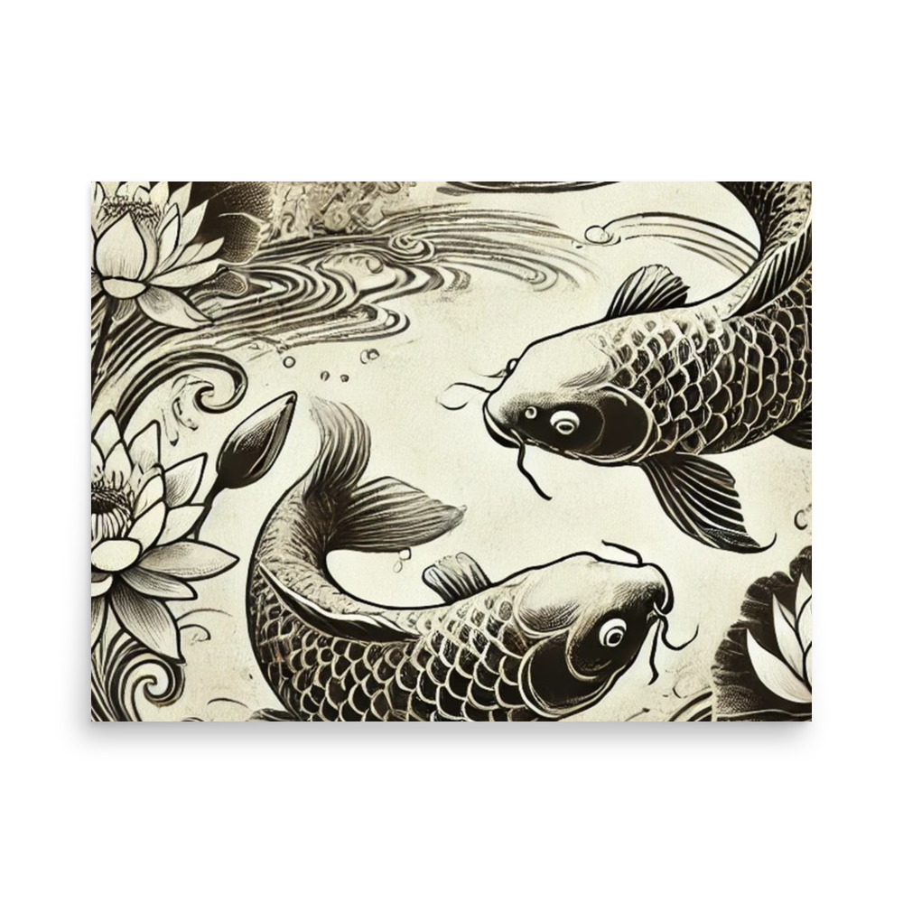 Koi Ink Art Print 18×24