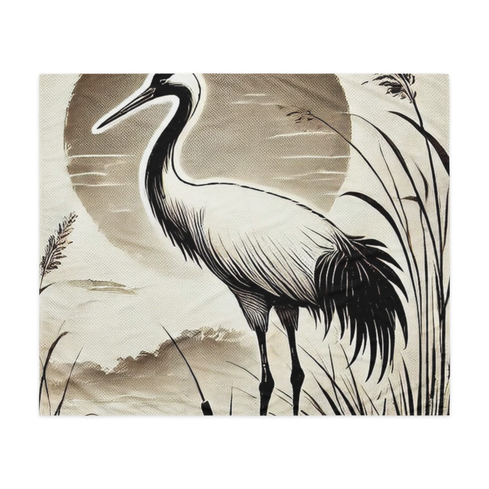 Crane Moon Wall Tapestry 50×60
