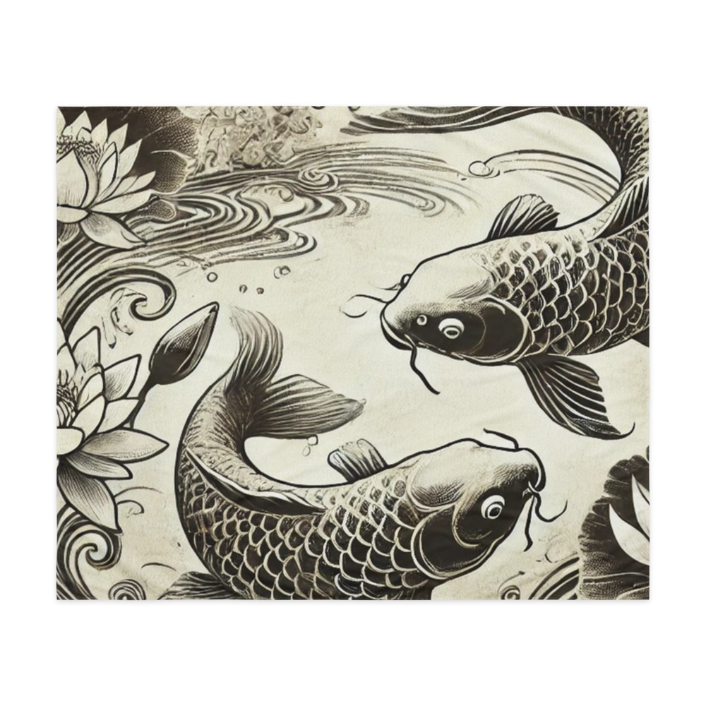 Koi Ink Wall Tapestry 50×60